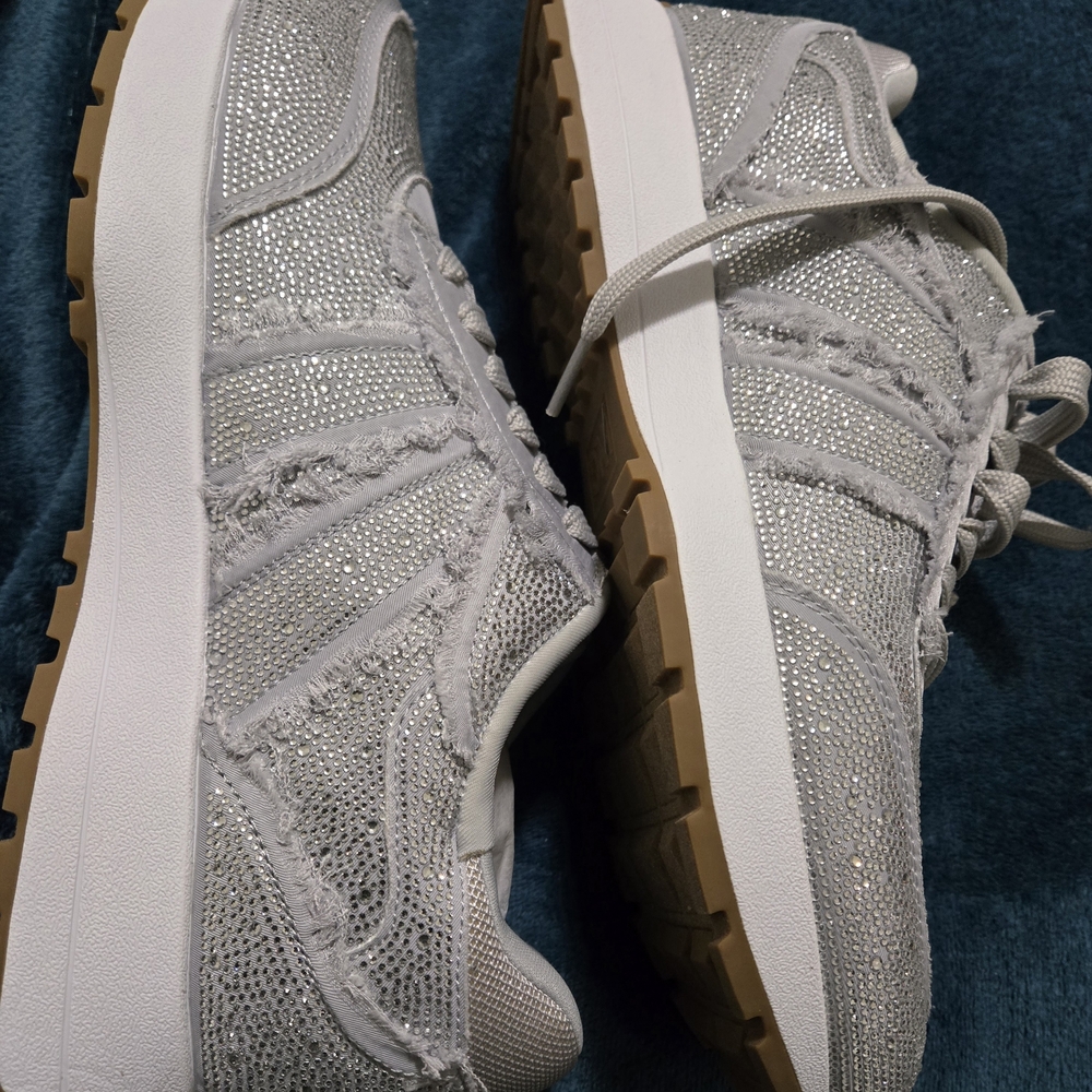 INC International Concepts Silver and White Sneakers - NWOT Never Worn